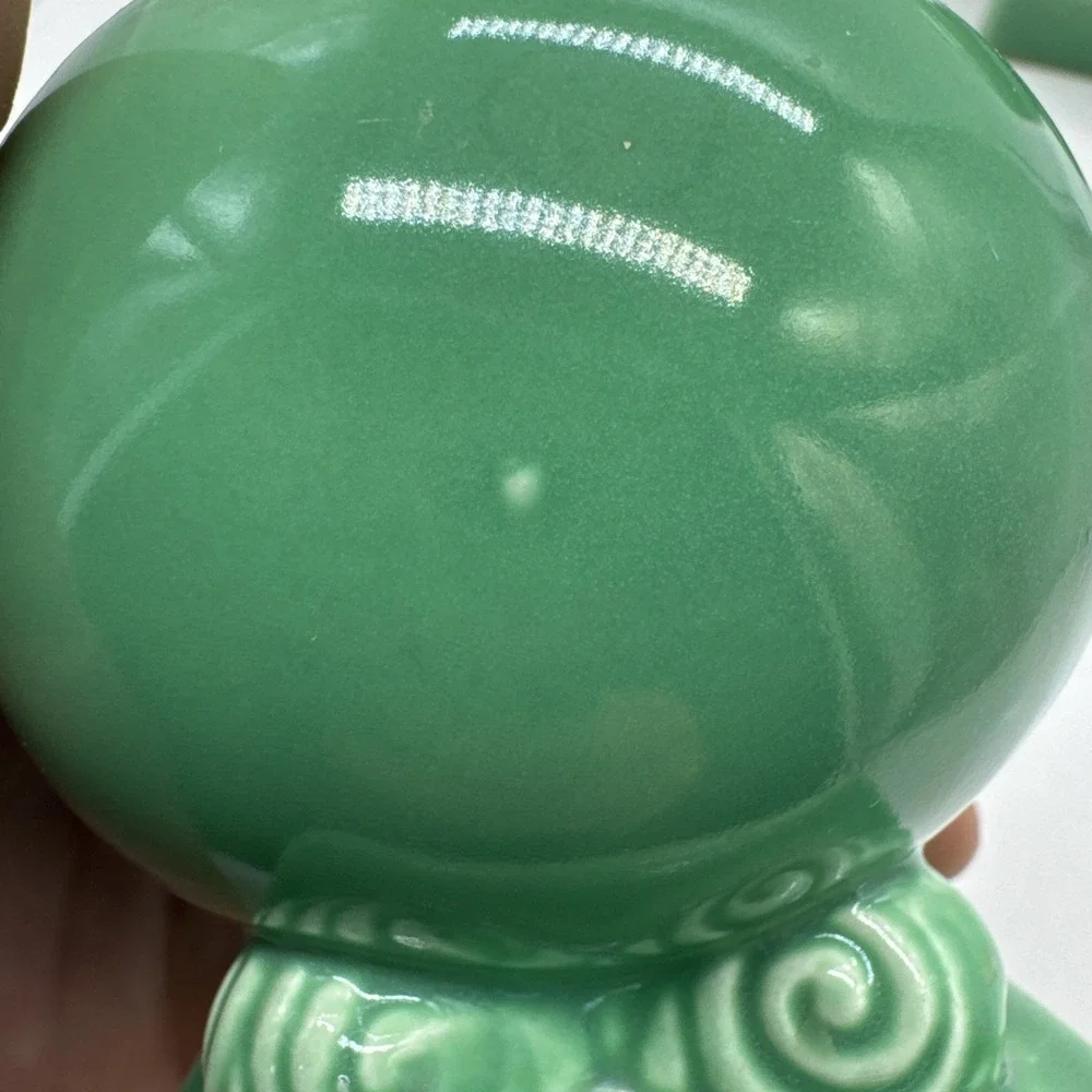 Vintage Fiesta GREEN Bulb Candle Holders